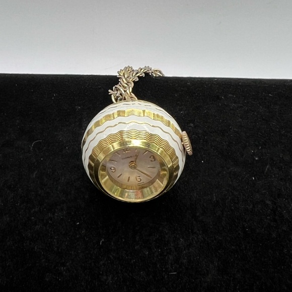Vintage Caravelle Japan Orb Watch Necklace - Picture 3 of 6